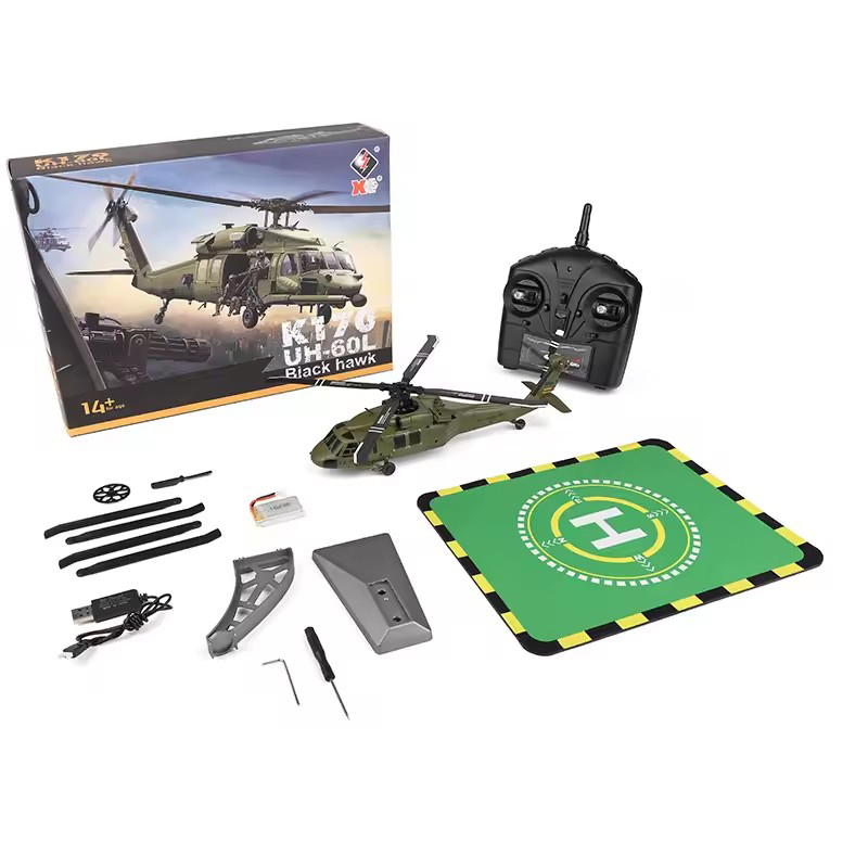 Rc Helicopter Gyro - Wltoys RC Elicottero UH-60L Giocattoli K170