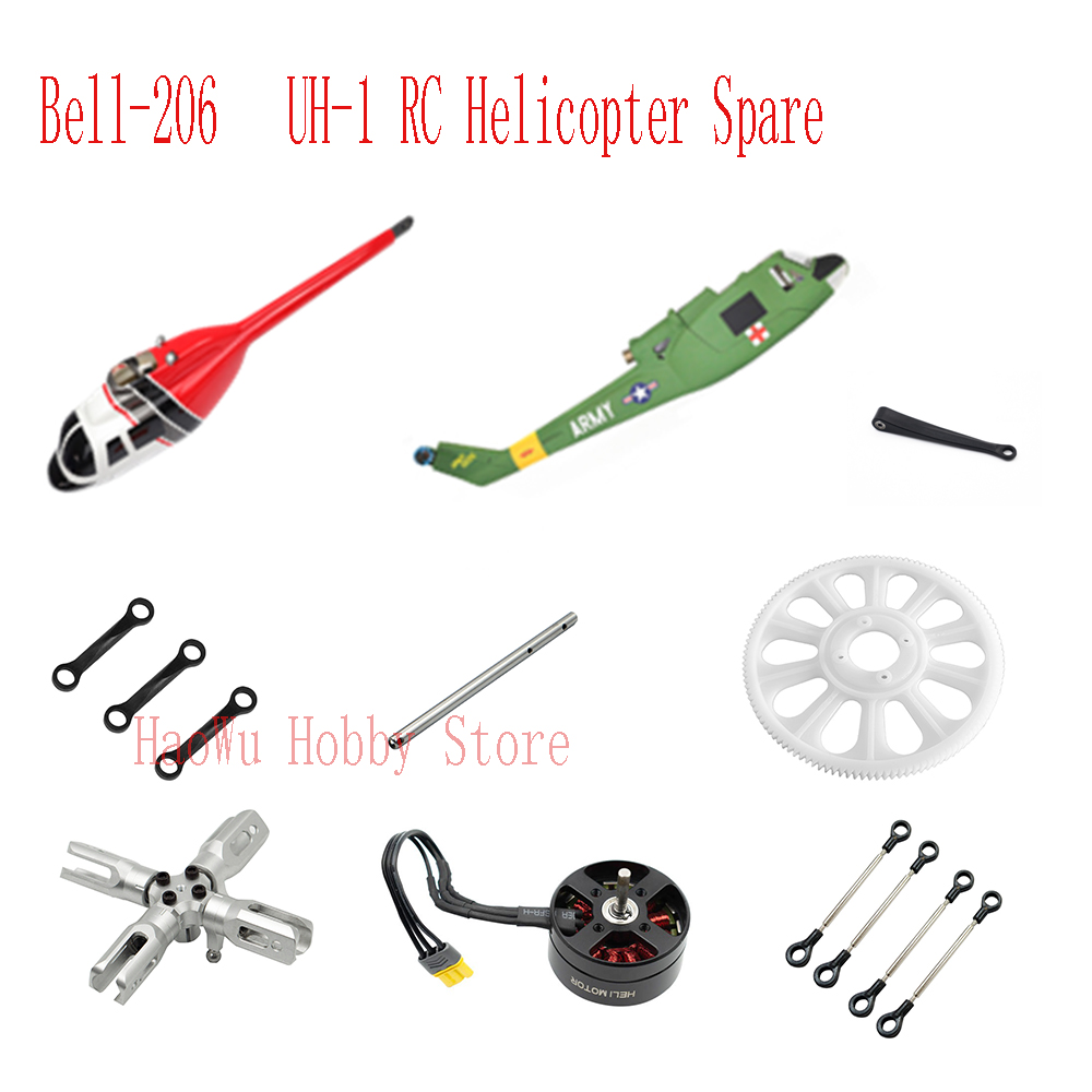 Rc Helicopter Large - Flywing bell206 UH1 Bell-206 UH-1 Pezzi