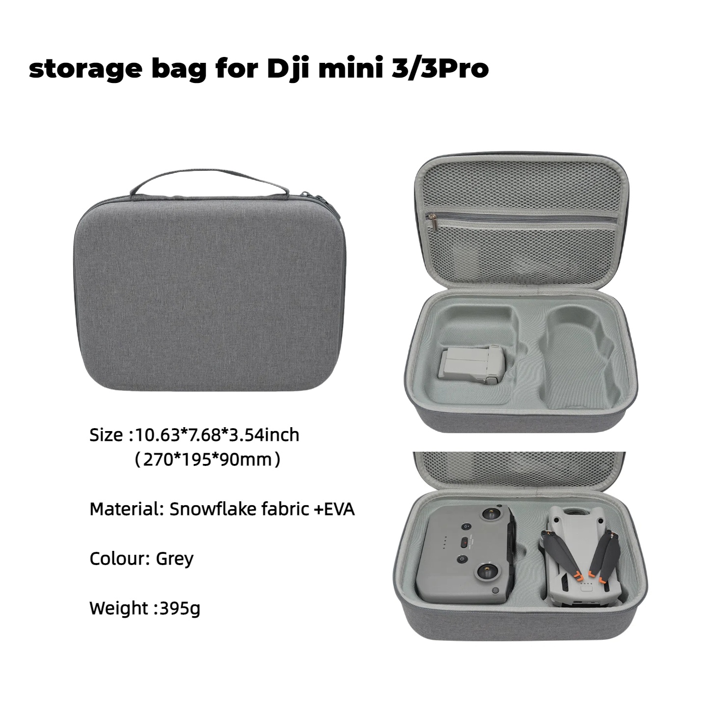 Borsa rigida per drone in EVA  - Dji Drone Mini 3 recensione e prezzo