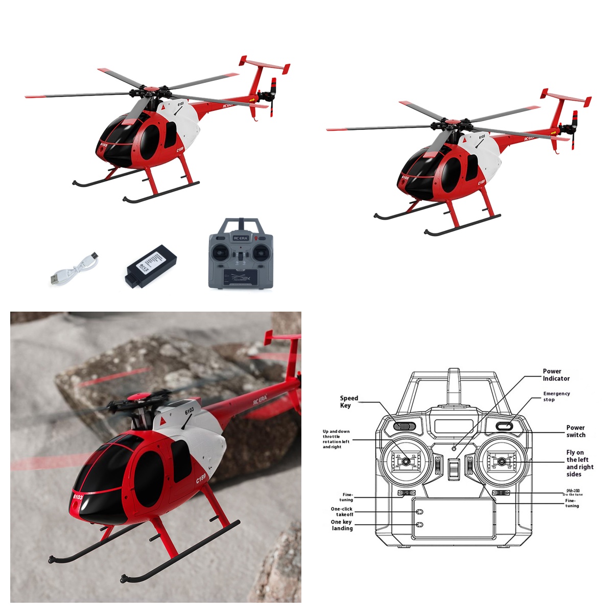 1/28 RC ERA C189 MD500 Bird RC - Rc Helicopter Gyro recensione e prezzo